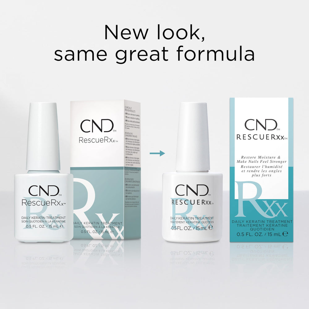 CND RescueRXx lifestyle shot with hands being massaged for healthier nails