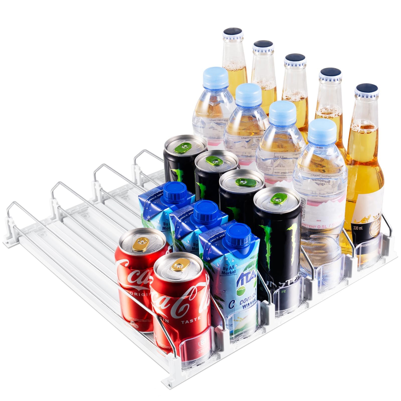 Coanto in kitchen setting showing organized fridge and quick grab benefit