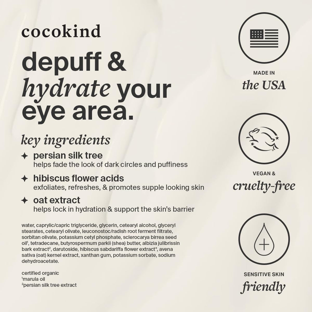 Cocokind in travel pouch depicting portability and on-the-go eye care convenience