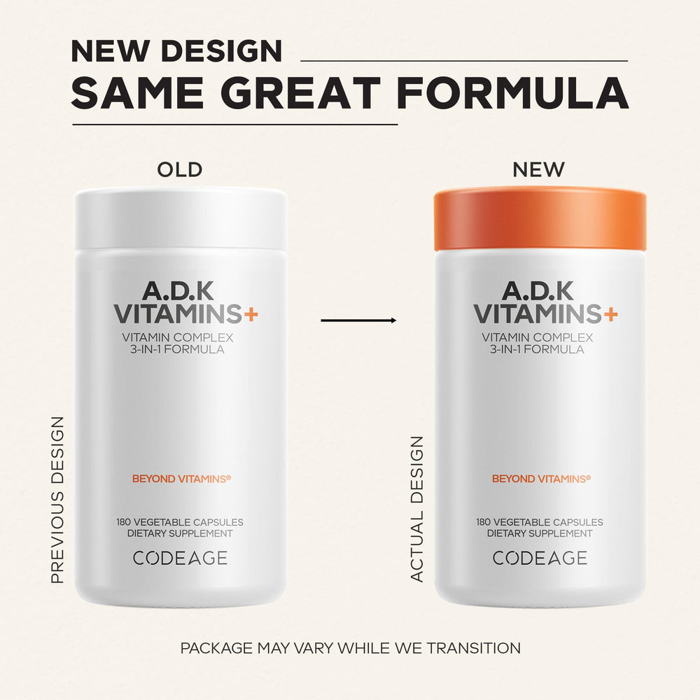 Codeage ADK capsule close-up revealing smooth texture and easy-to-swallow size