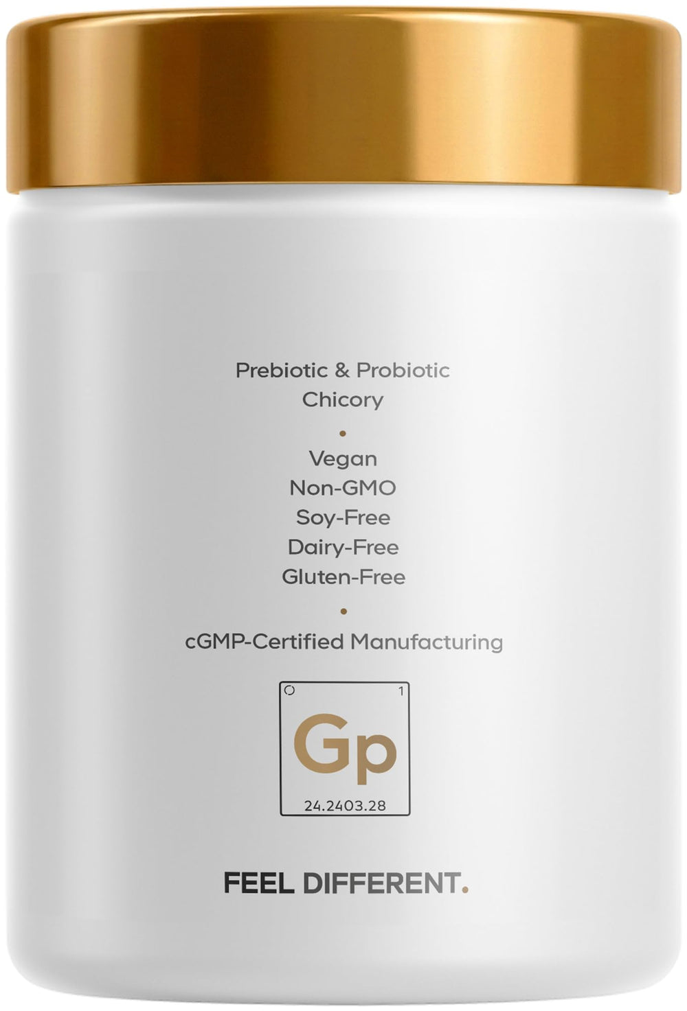 Bottle with 90 capsules arranged to illustrate Codeage three-month supply
