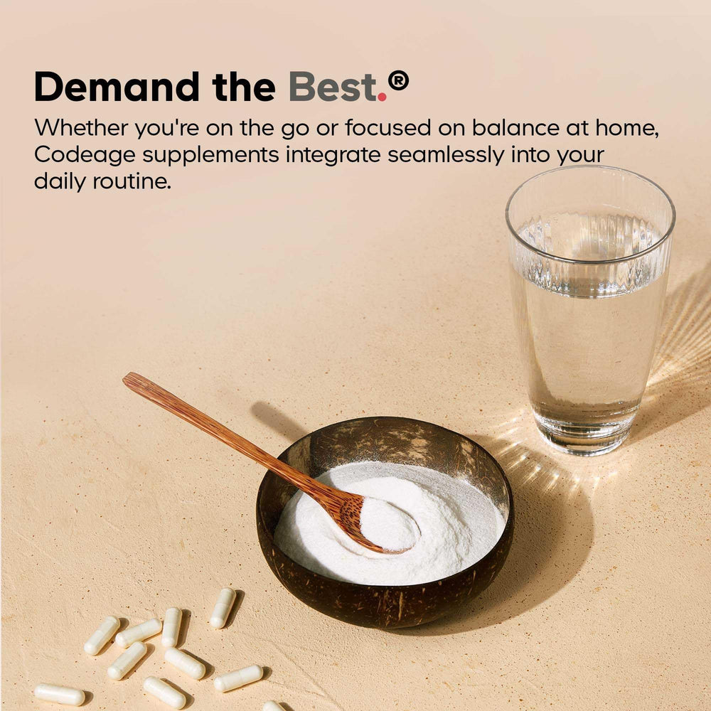 Codeage creatine ingredient close-up showing performance focus