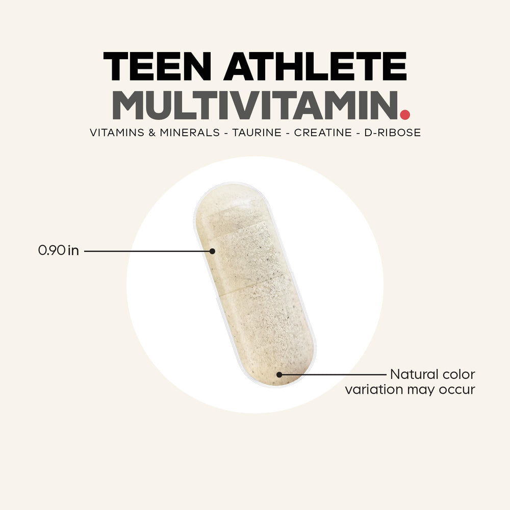 Codeage teen athlete using supplement in gym demonstrating practical use