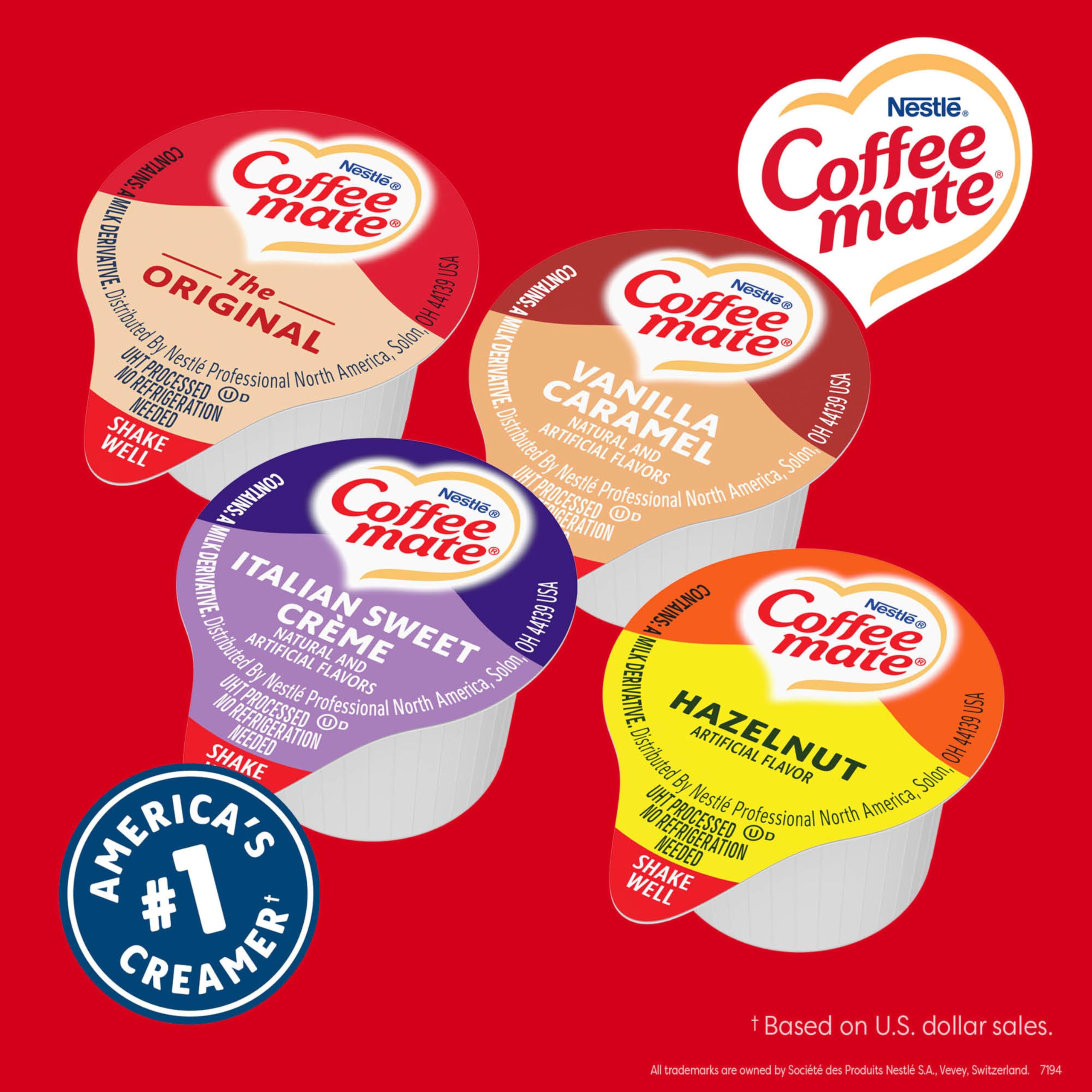 Breakroom display with Coffee mate pack offering convenience for employees
