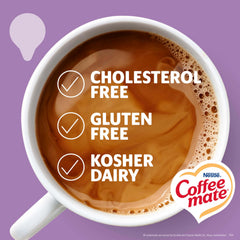 Coffee mate creamer pouring into cup adds creamy texture and taste