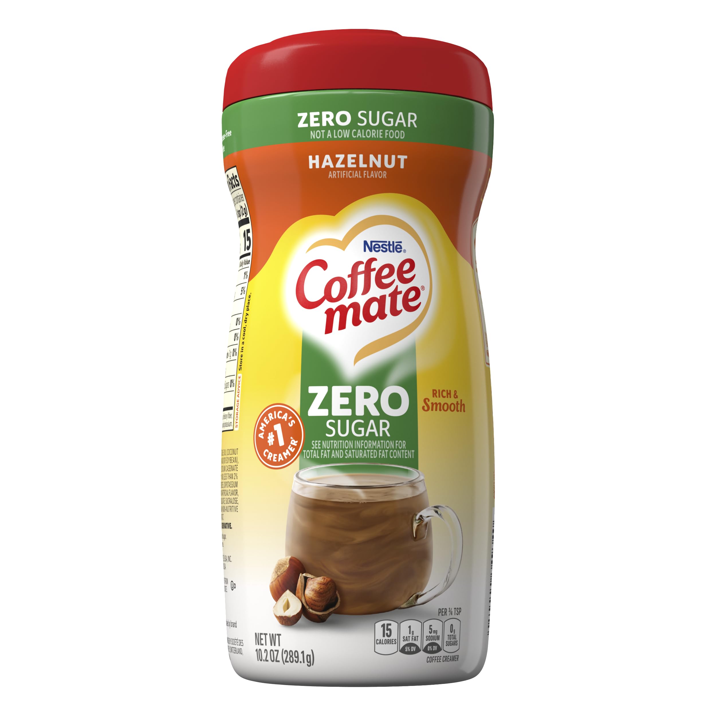 Coffee‑Mate on a kitchen counter with coffee cup showing convenient everyday use