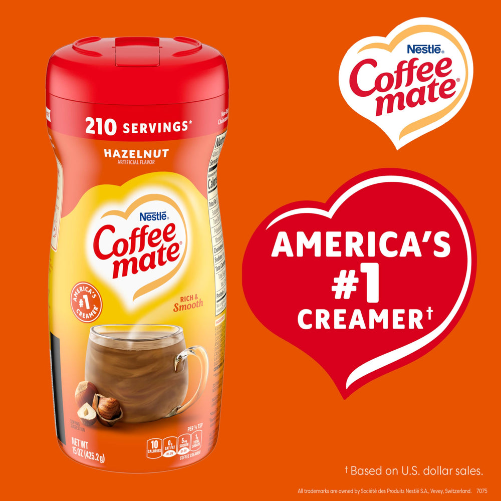 Coffee Mate label and nutrition facts for clear ingredient transparency