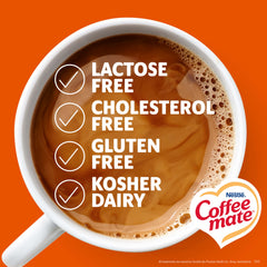 Close-up of Coffee Mate powder texture conveying quick-dissolve benefit