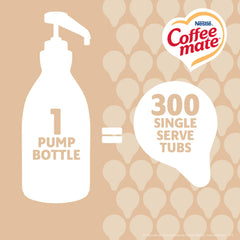 Coffee mate creamer being poured into coffee for smooth sweet flavor