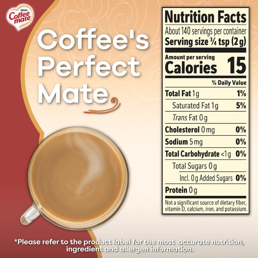Coffee-mate six-pack arrangement emphasizing bulk supply convenience