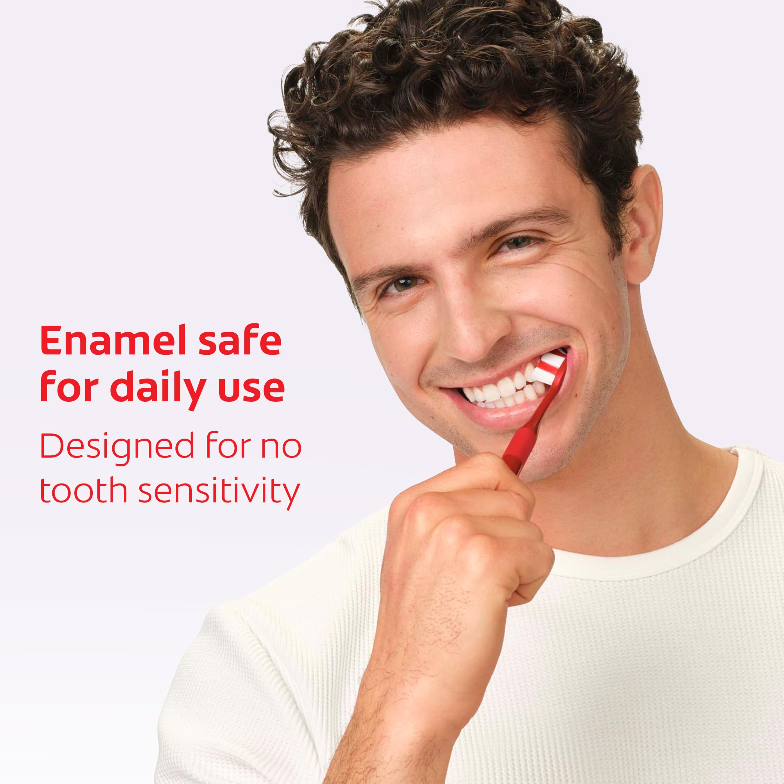 Colgate before and after teeth visual showing stain reduction benefit
