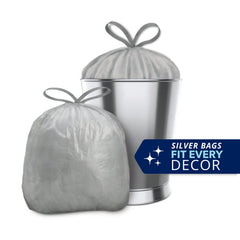Color Scents open bag fitted inside small can demonstrating tidy liner fit
