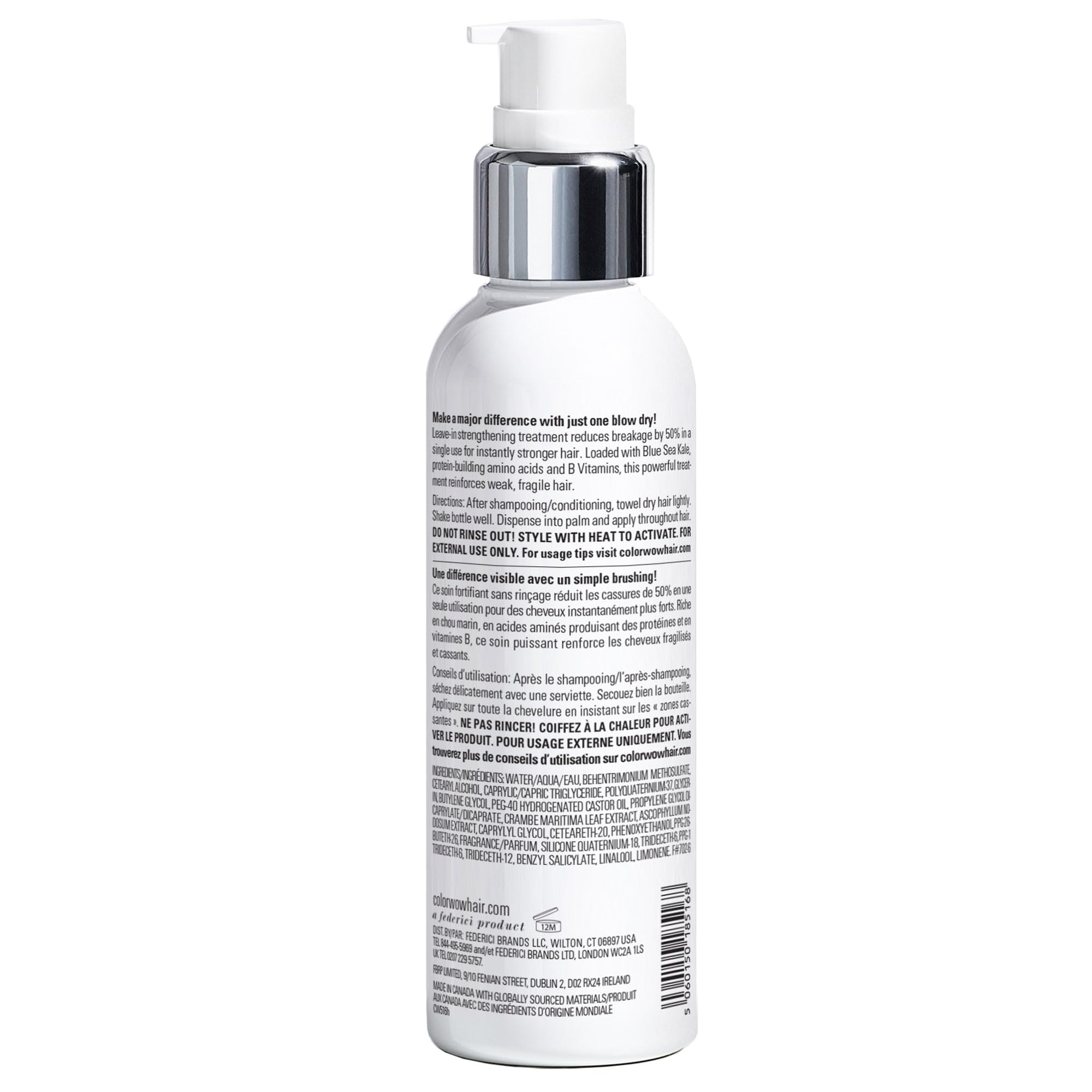 COLOR WOW pump nozzle detail highlighting easy dispense and controlled application