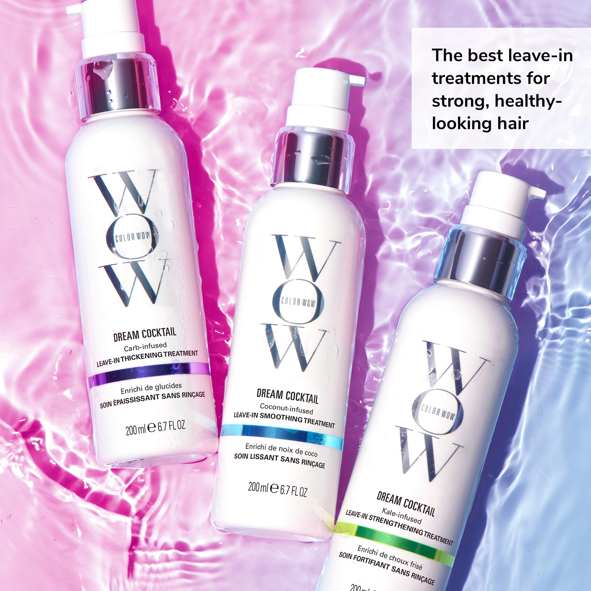 COLOR WOW cream texture on hand displaying lightweight formula and quick absorption