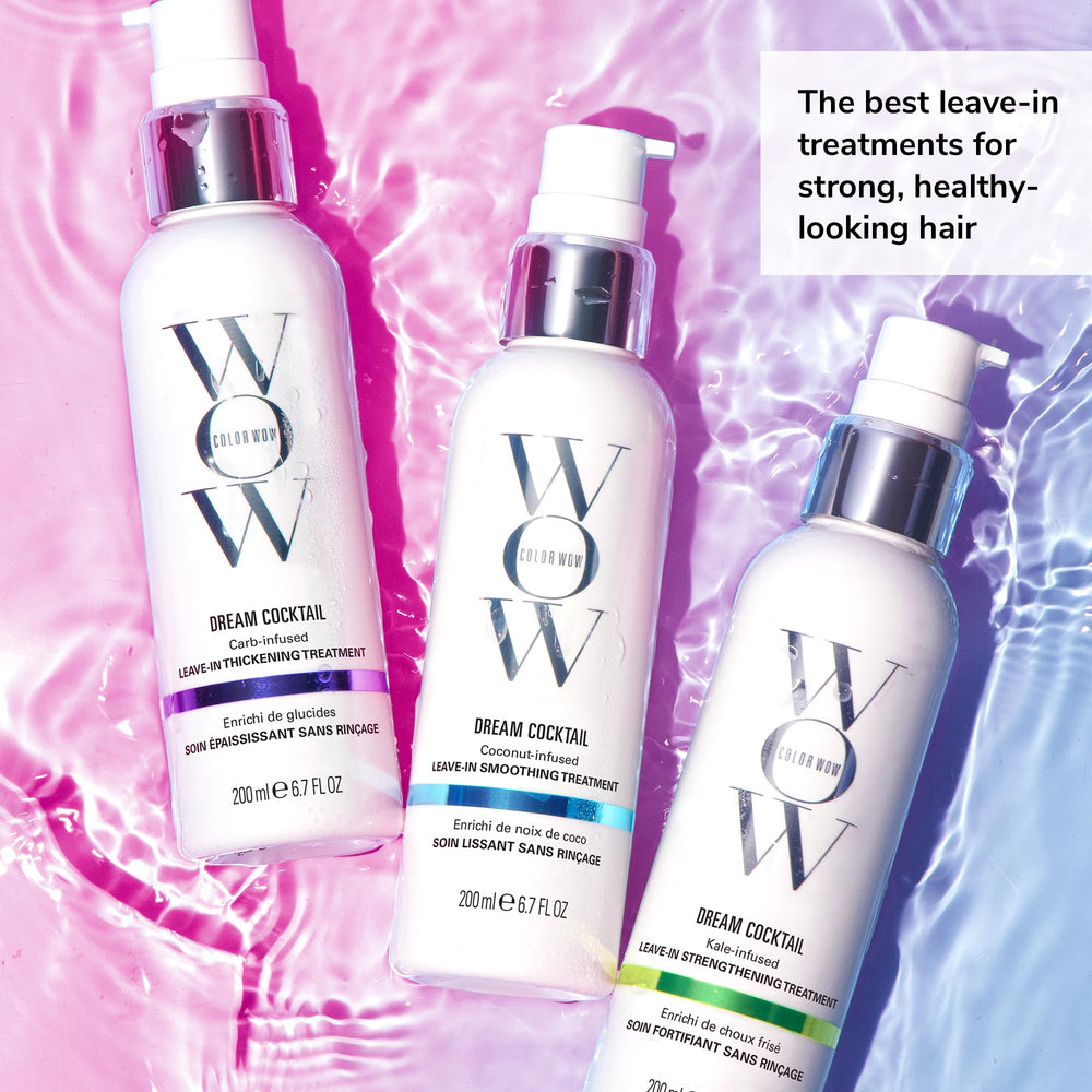 COLOR WOW cream texture on hand displaying lightweight formula and quick absorption