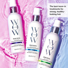 COLOR WOW cream texture on hand displaying lightweight formula and quick absorption