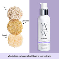 COLOR WOW bottle in hand for size scale and travel-friendly convenience benefit
