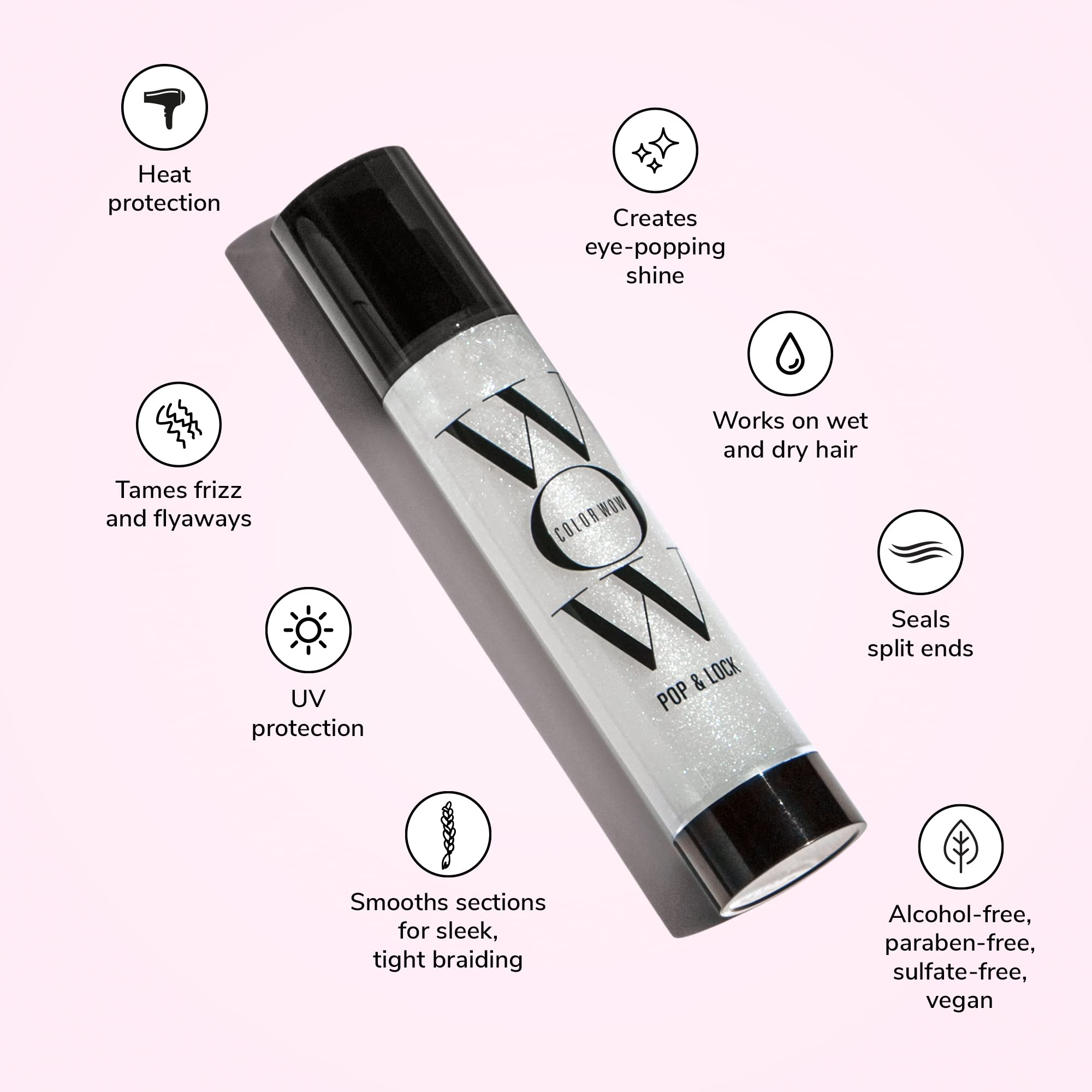 COLOR WOW texture droplet on skin showing lightweight absorption benefit