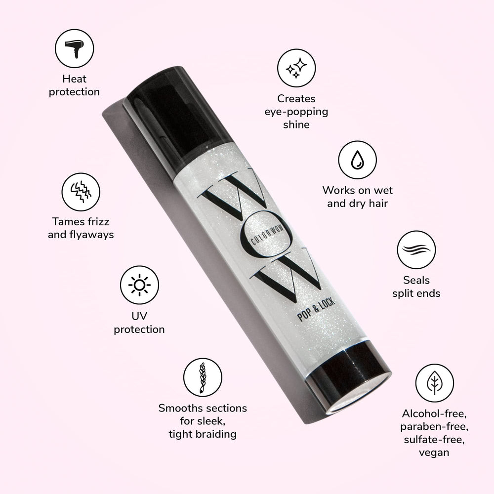 COLOR WOW texture droplet on skin showing lightweight absorption benefit