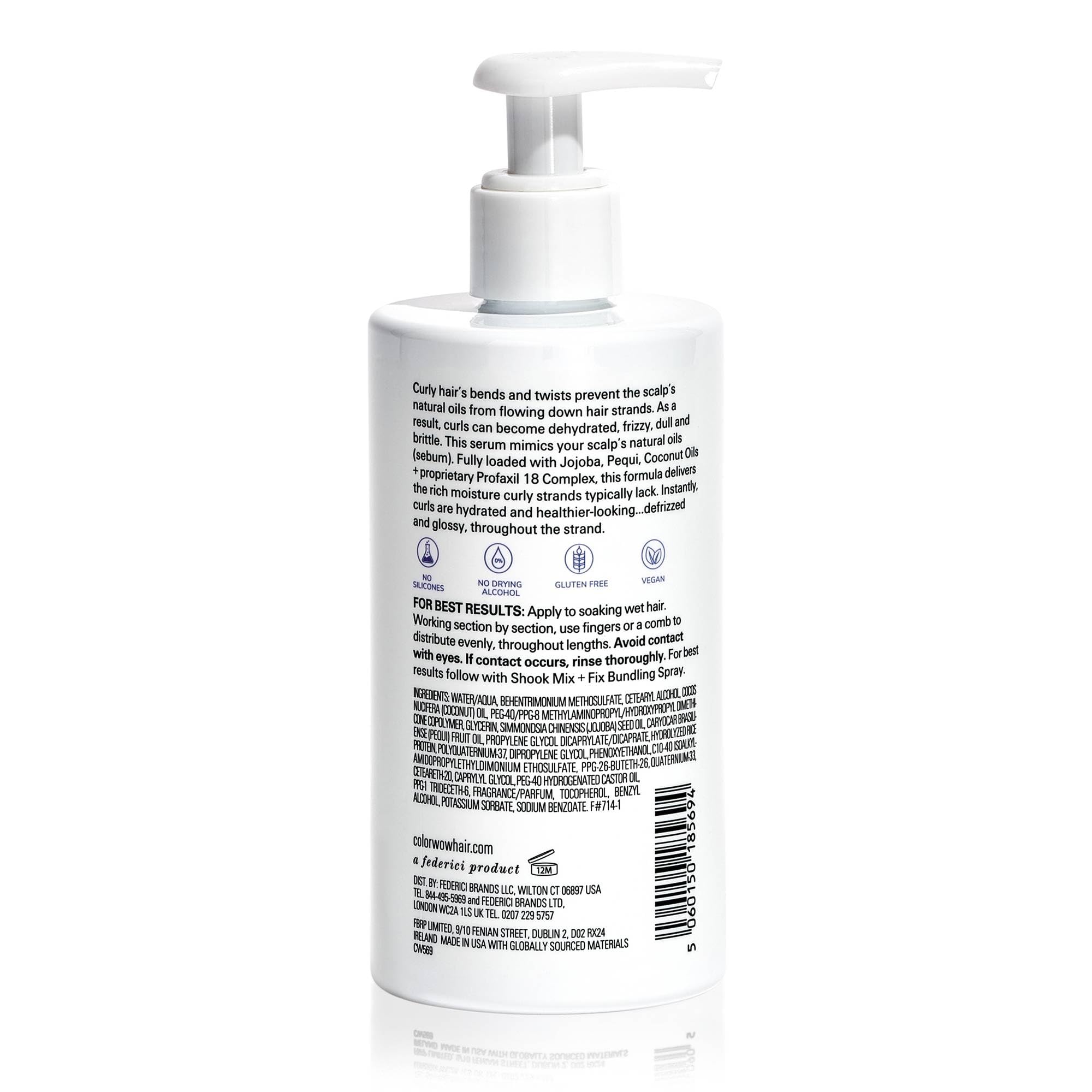 COLOR WOW dispensing serum from pump demonstrating controlled application and no waste