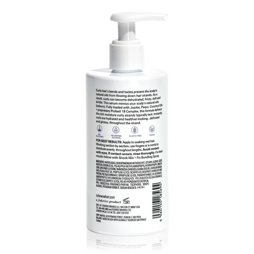 COLOR WOW dispensing serum from pump demonstrating controlled application and no waste