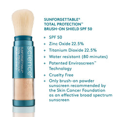 Colorescience brush bristles close-up showing soft fibers for smooth application