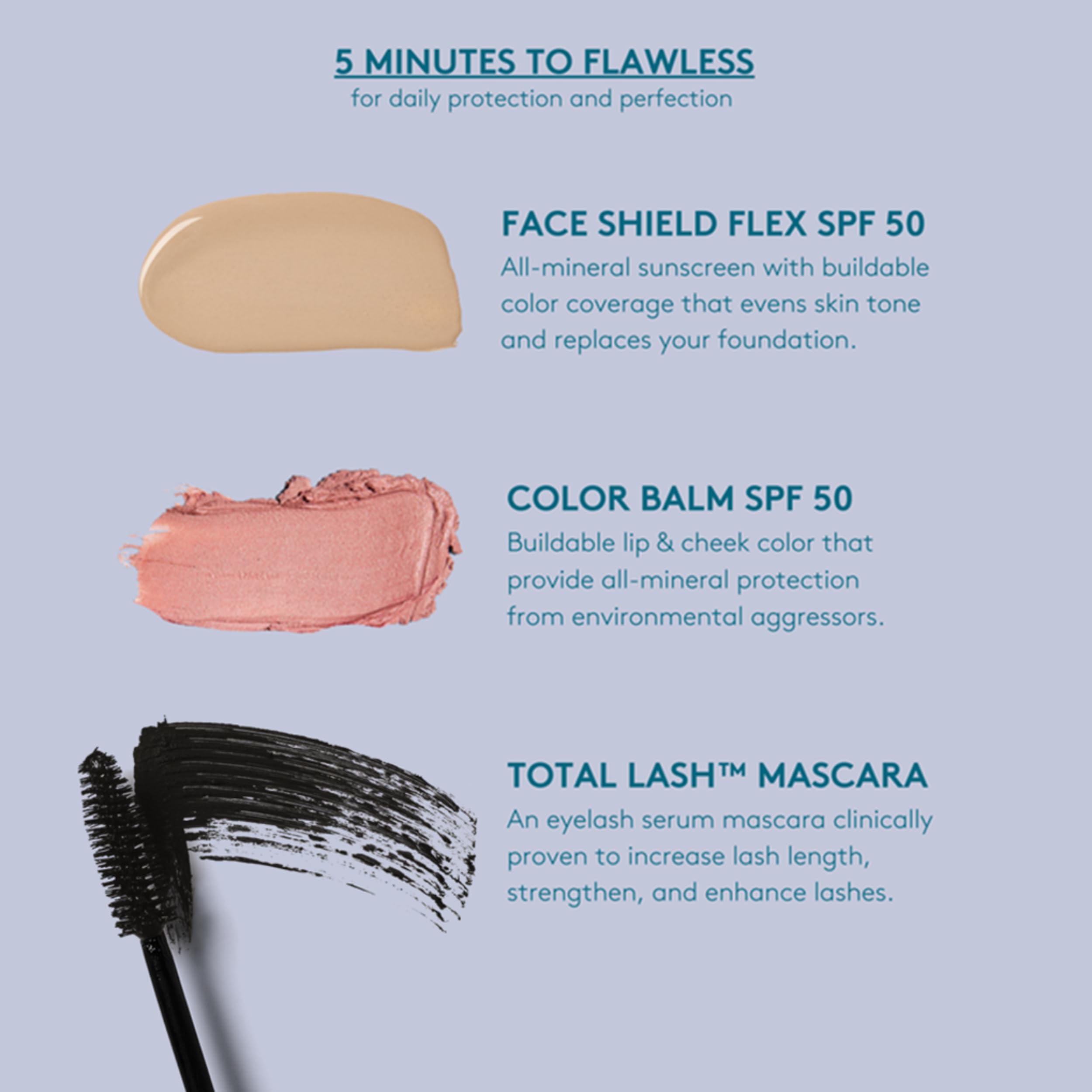 Colorescience worn by model outdoors illustrating broad environmental defense benefit