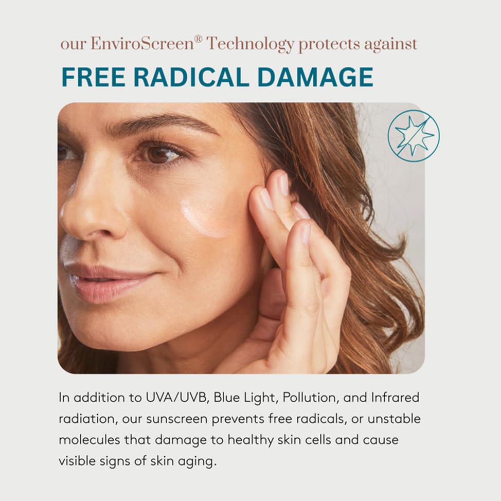Colorescience worn under makeup demonstrating compatibility and smooth base