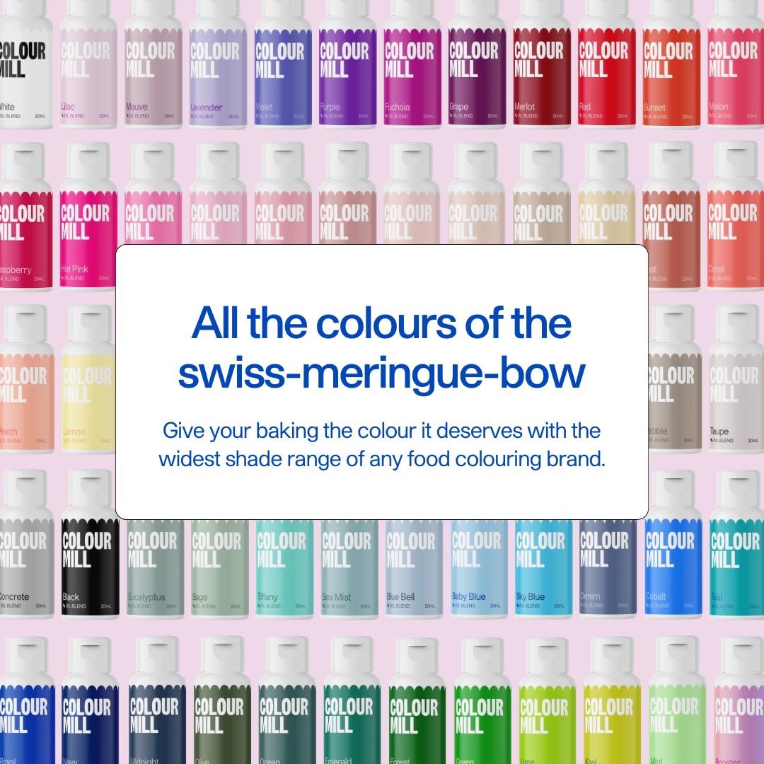 Colour Mill beside a ruler for scale showing 20ml bottle size benefit