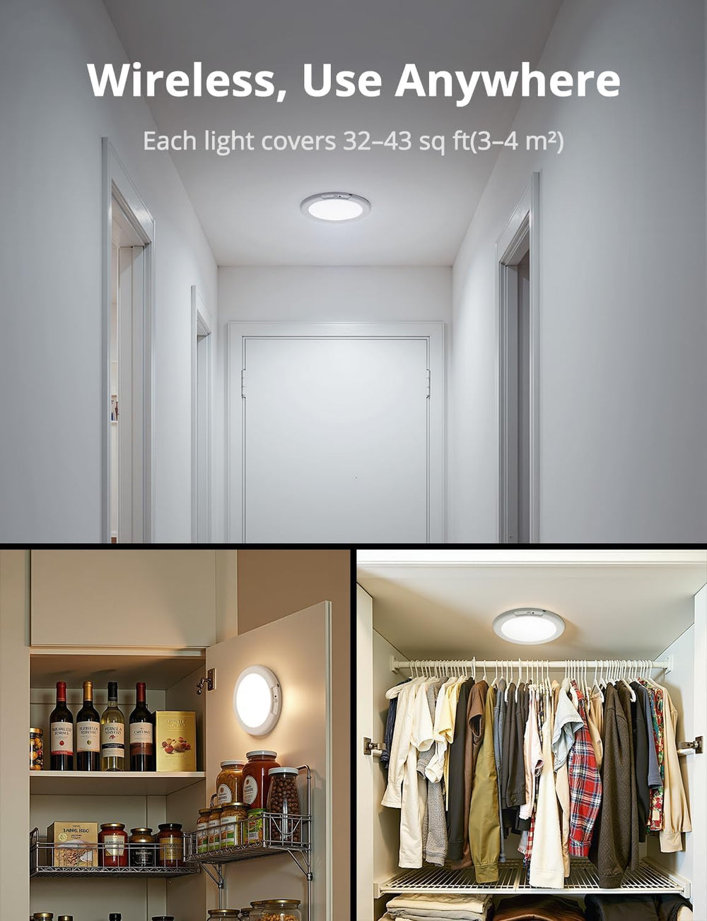 Combuh held in hand to show compact size and versatile placement benefit