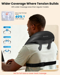 COMFIER back coverage showing expanded reach to upper back and shoulder relief