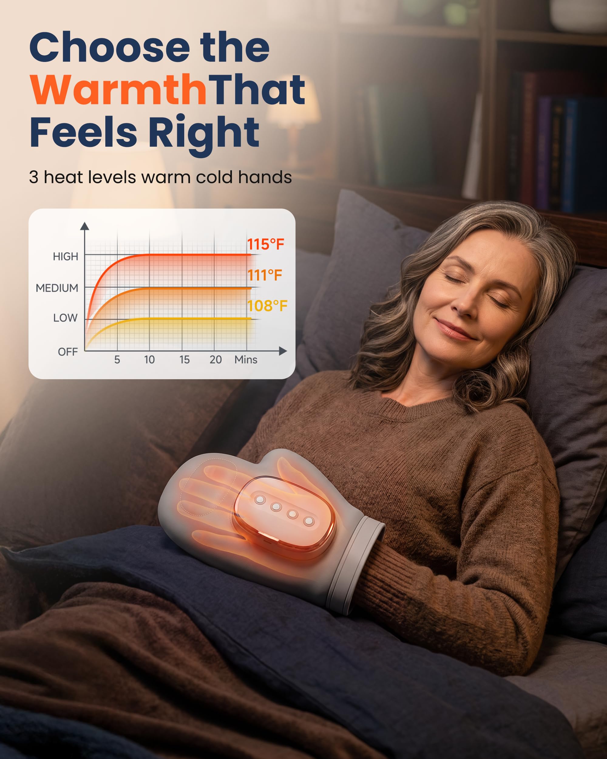 COMFIER hand in use demonstrating compression and comfortable positioning