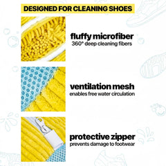 Comfort 365 hidden self-locking zipper detail ensuring shoes stay secure during cycles