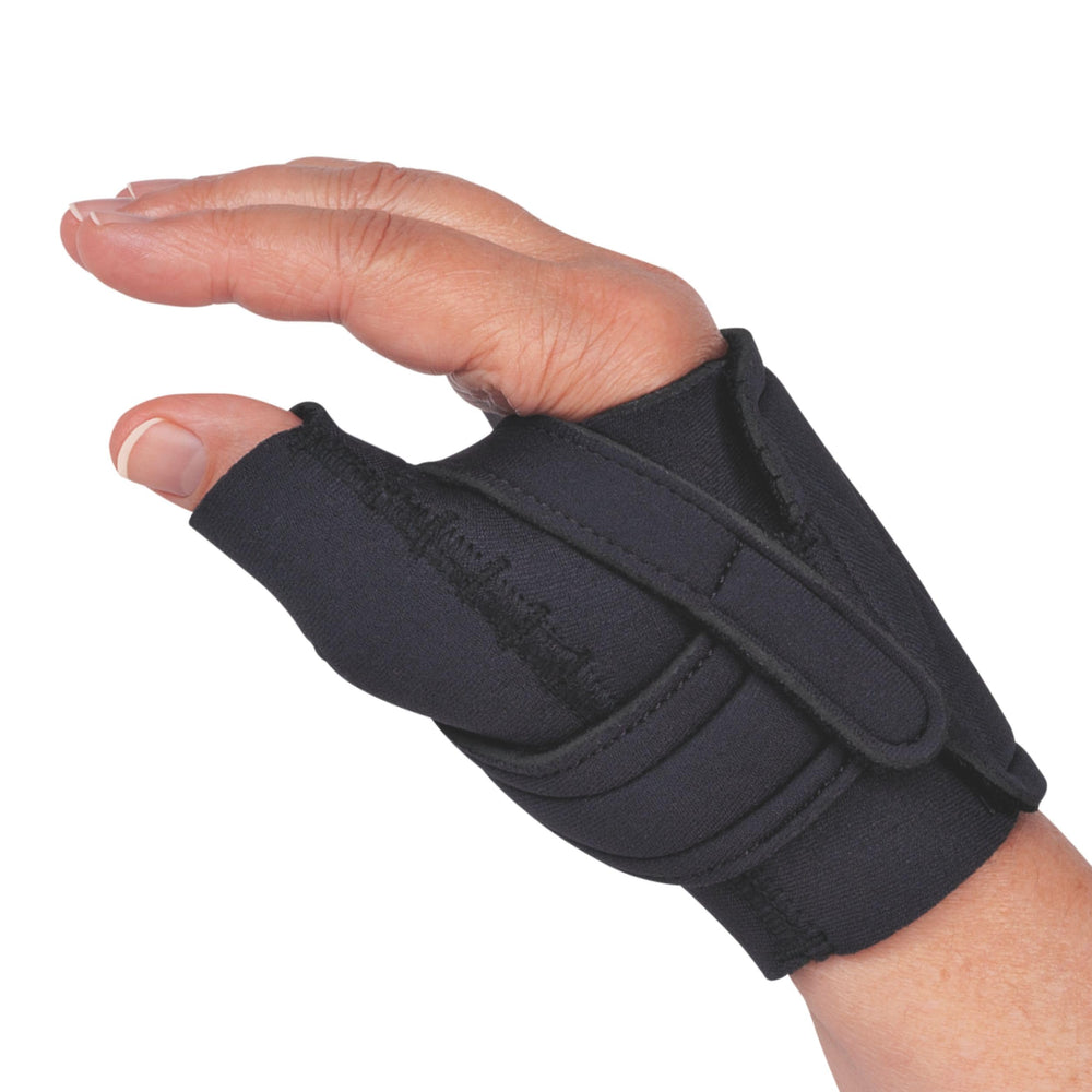Comfort Cool front view of thumb brace showing fit and discreet support