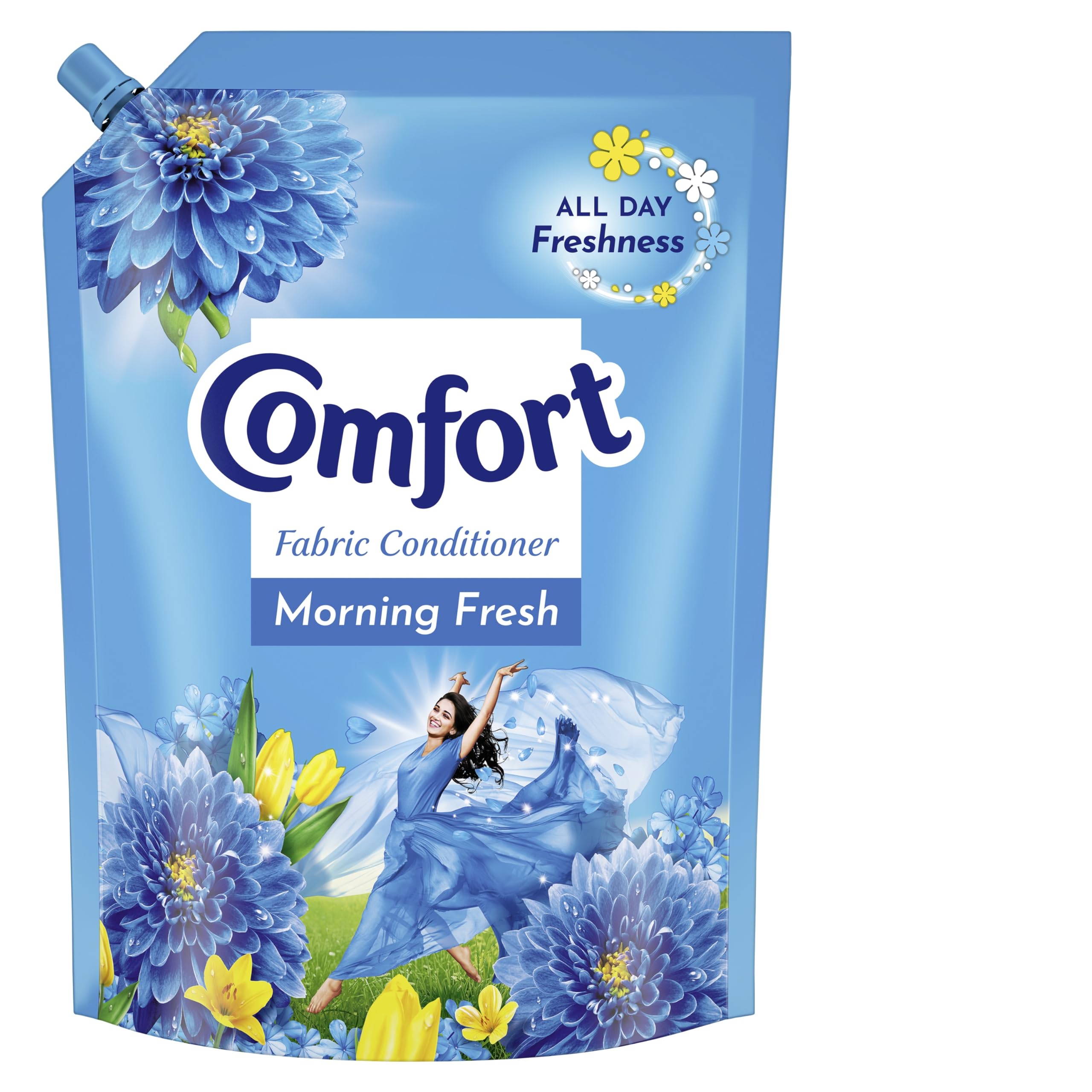 Comfort front packaging 2L bottle showing label and value benefit