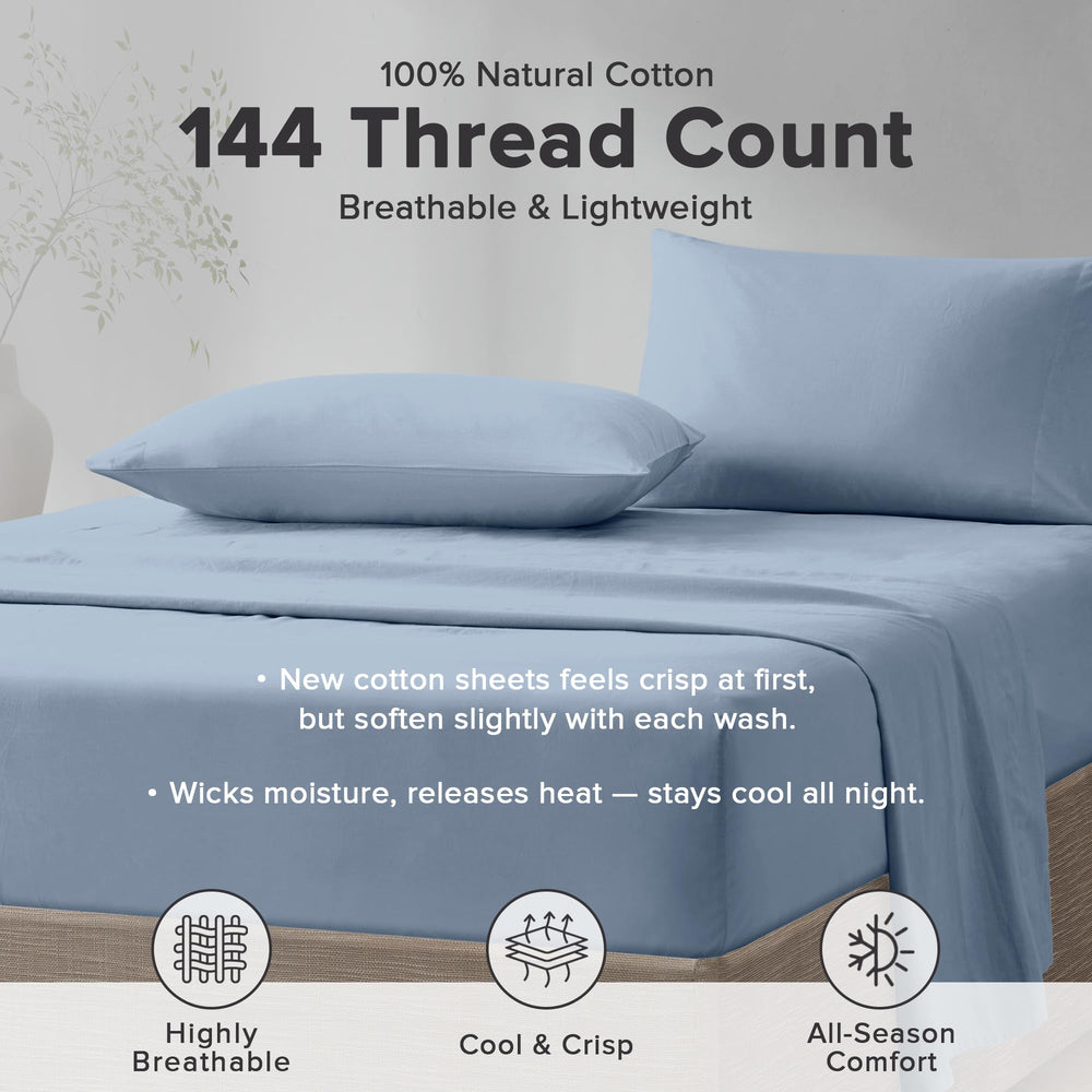 Comfort Spaces fitted sheet pocket detail showing secure 12 inch elastic fit