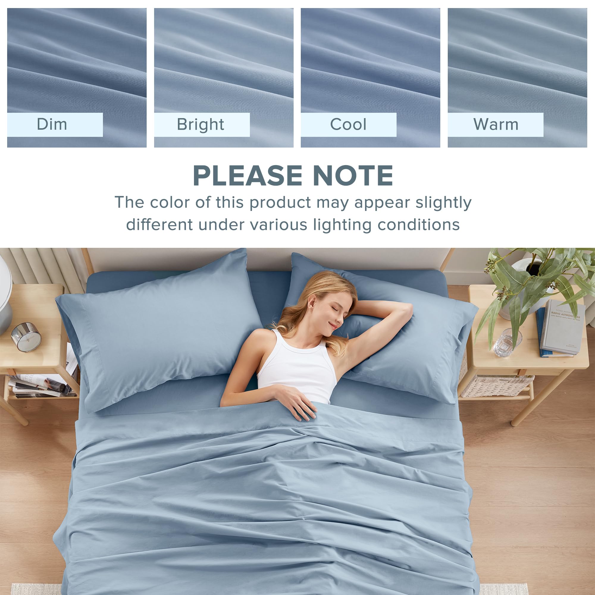 Comfort Spaces wash care label and OEKO-TEX tag proving safety and easy care
