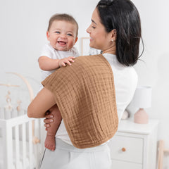 Comfy Cubs muslin texture close-up highlighting soft breathable cotton for comfort