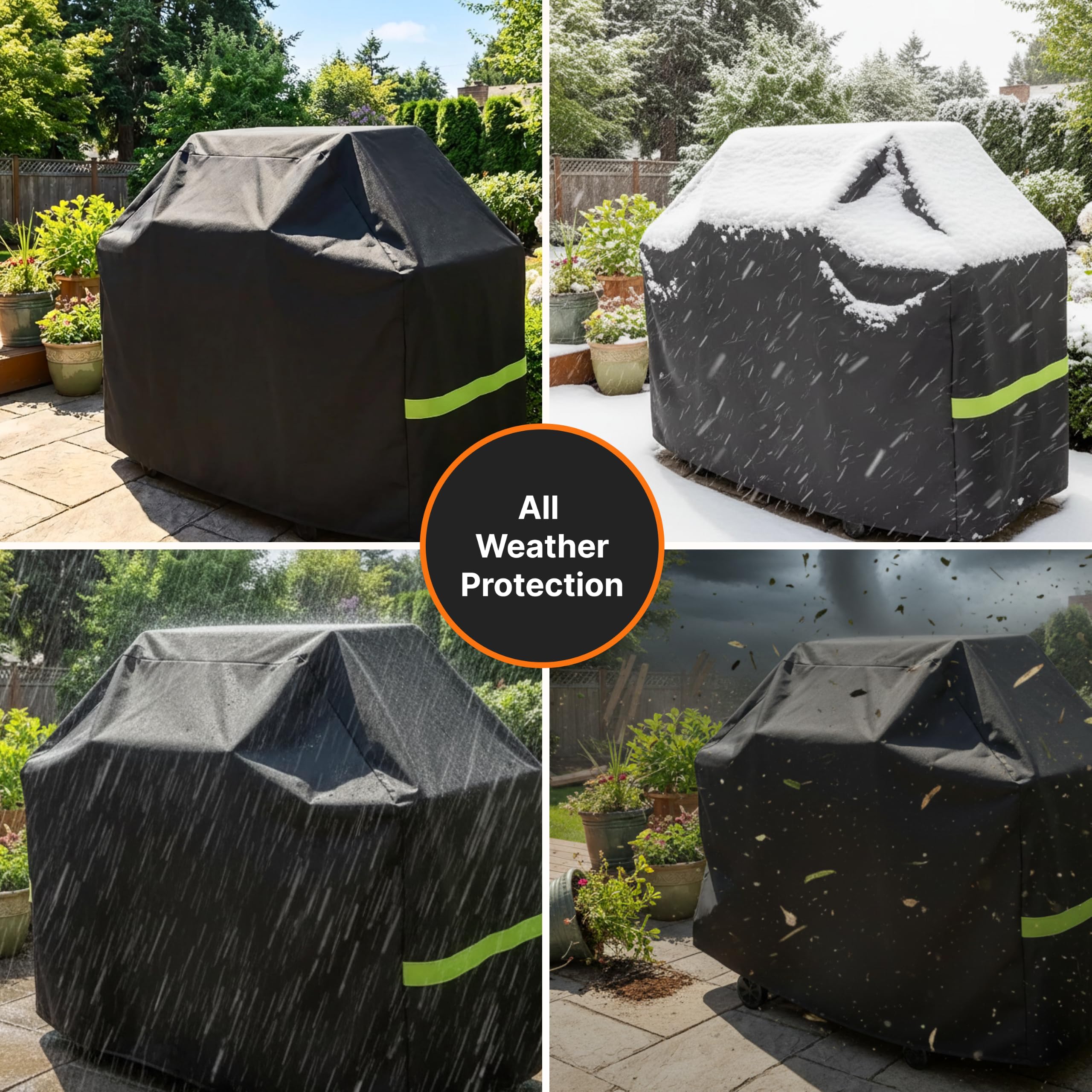 COMFY LIME protecting grill at night against moisture and dust