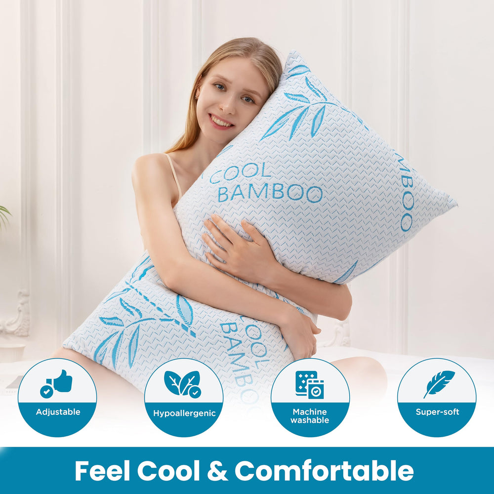 ComfySleep close-up shredded memory foam texture highlighting airflow and comfort
