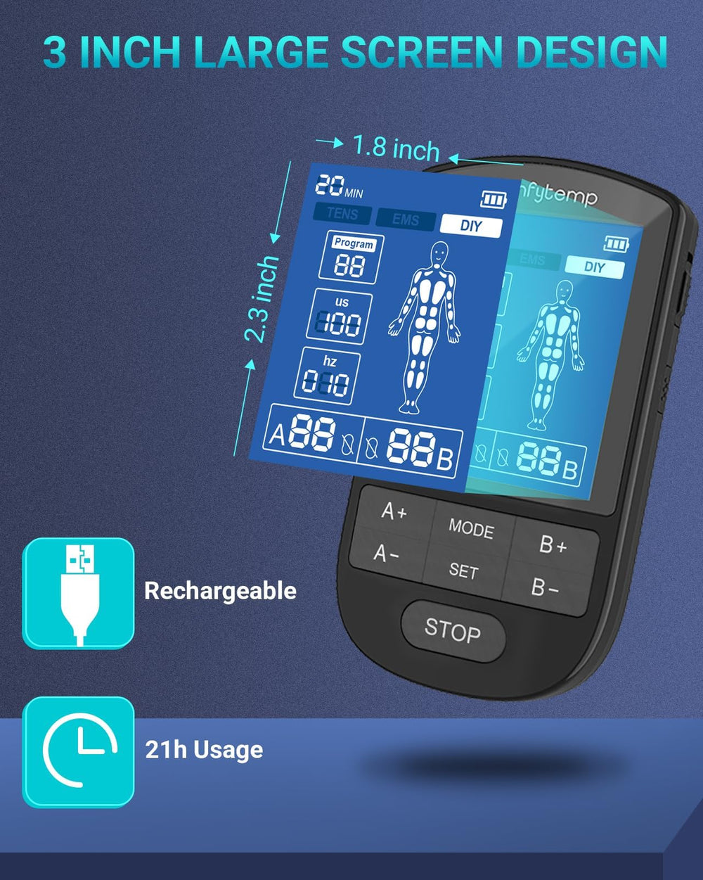 Comfytemp applied to lower back delivering targeted pain management relief