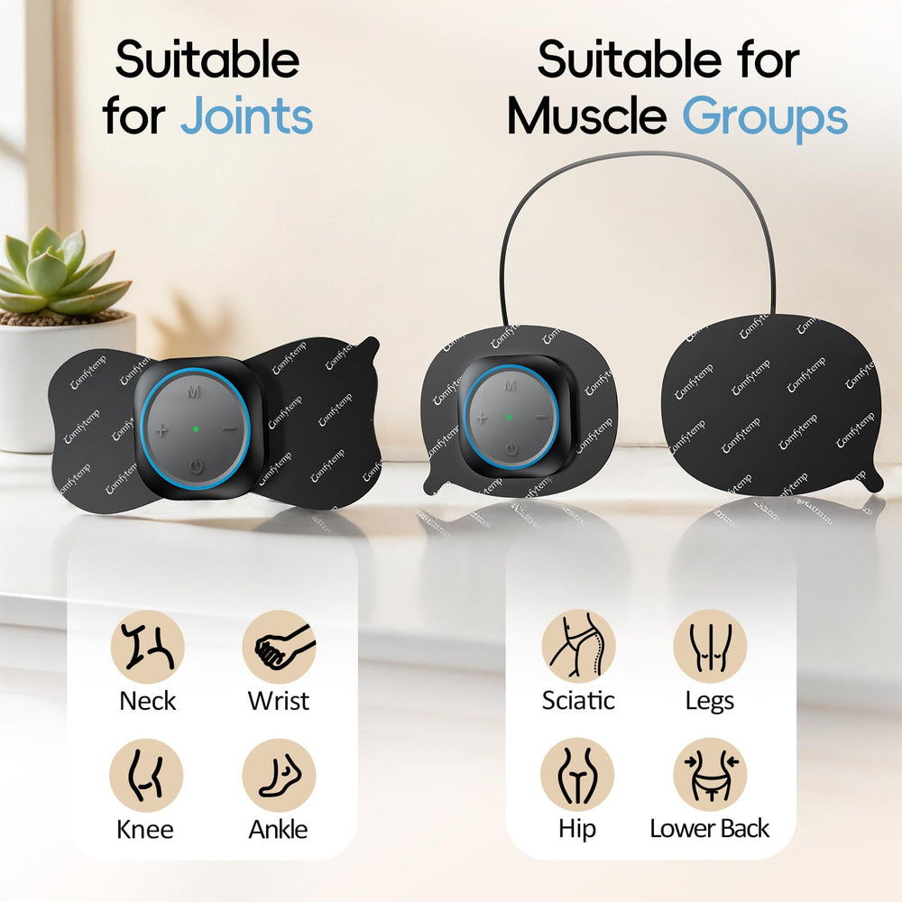 Comfytemp unit side profile highlighting compact design and tactile buttons
