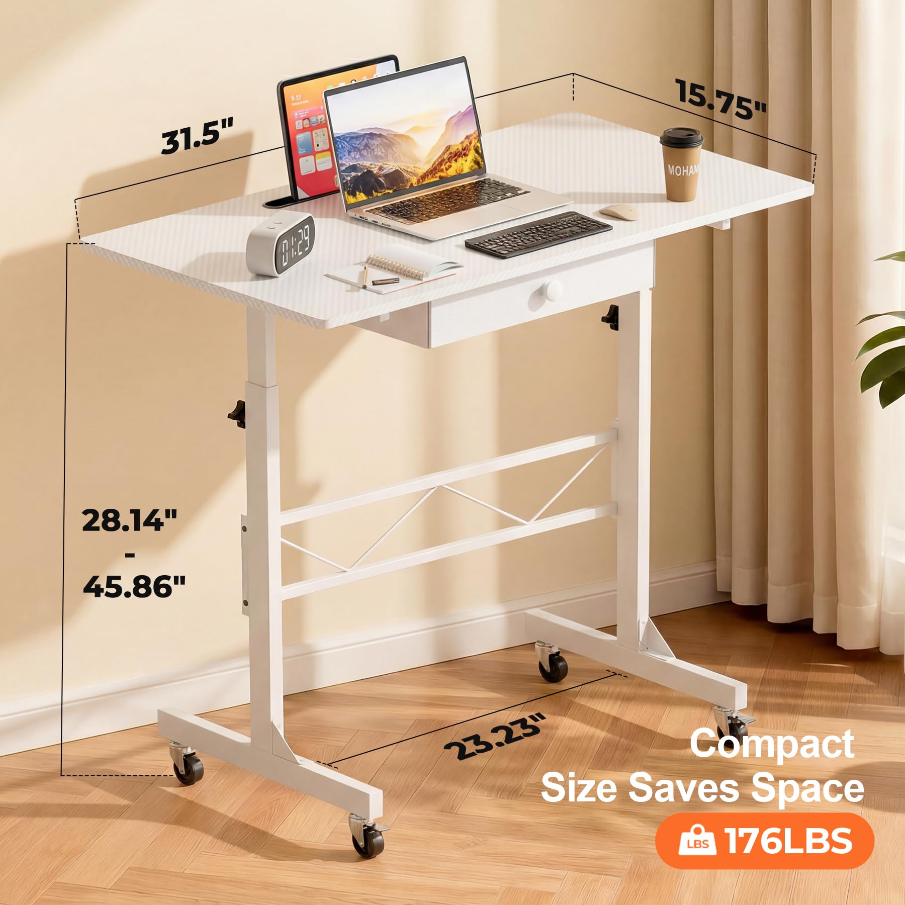 COMHOMA set up as a treadmill workstation for walking and working safely