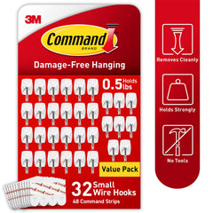 Command hooks in use holding keys and a hat for convenient access