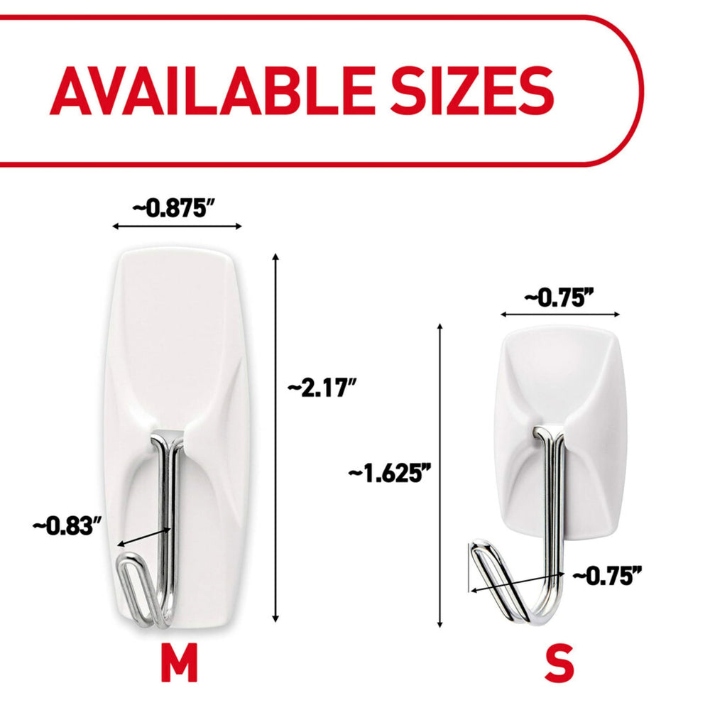 Command hook adhered to tile showing reliable grip on smooth surfaces
