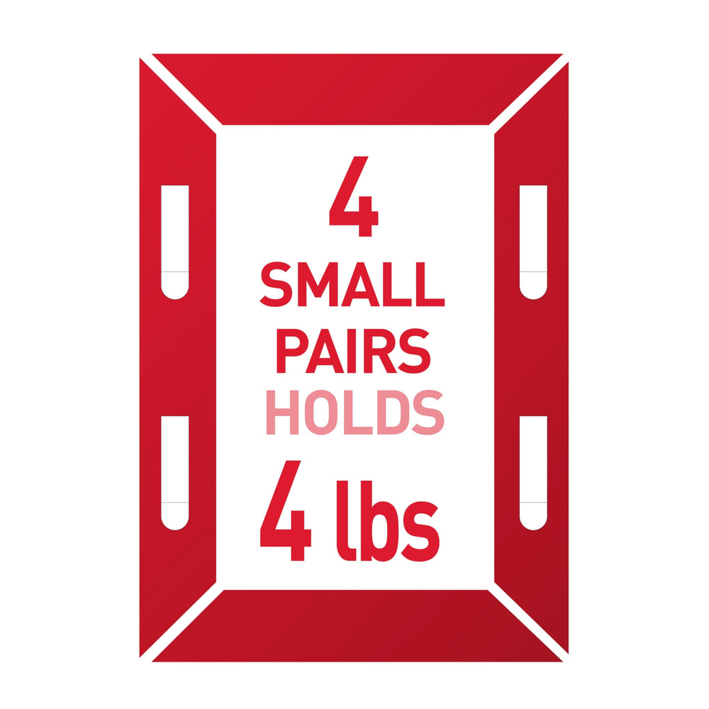 Command strip attached to frame edge, simplifies tool-free installation