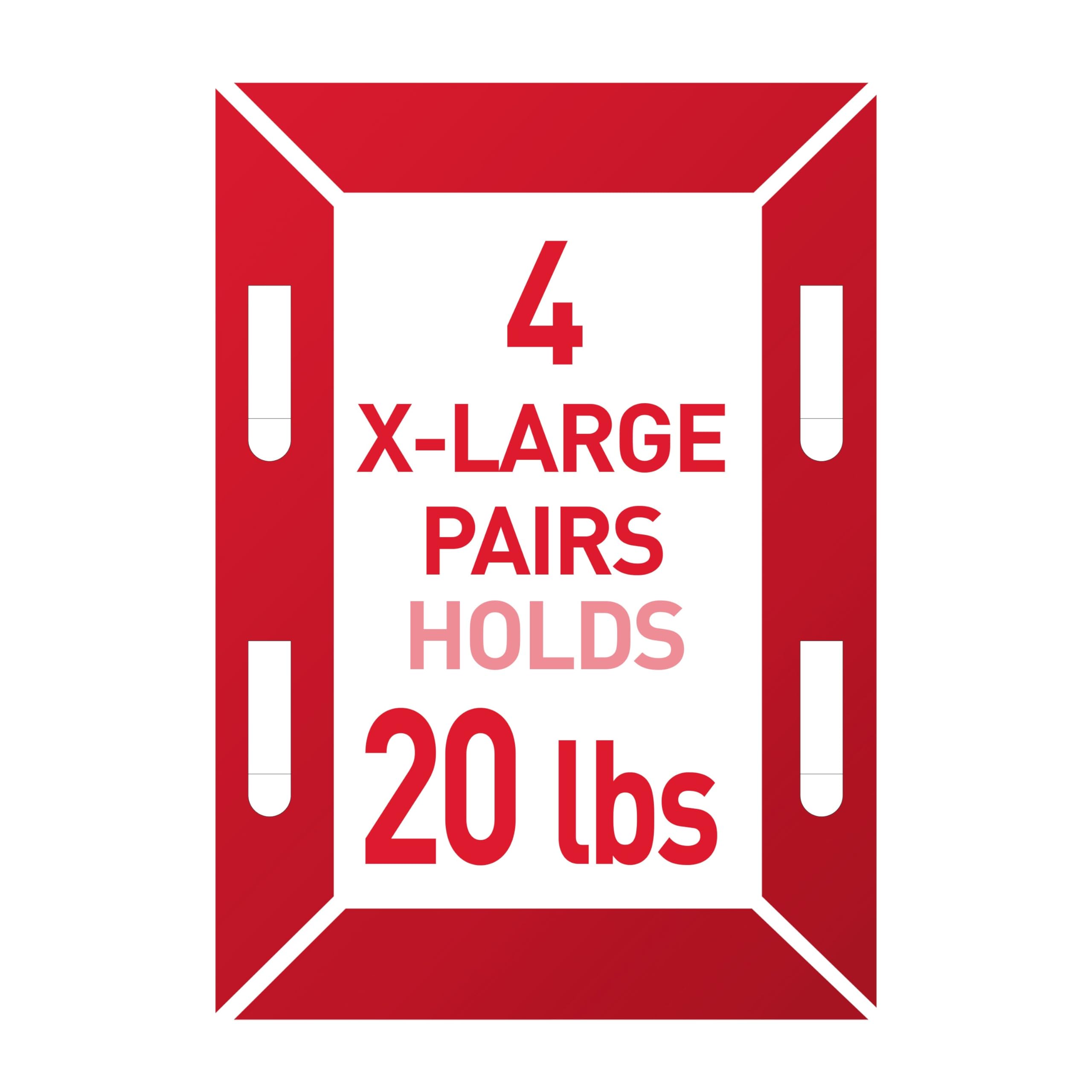 Command strips attached to frame edge demonstrating secure frame mounting benefit