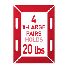 Command strips attached to frame edge demonstrating secure frame mounting benefit