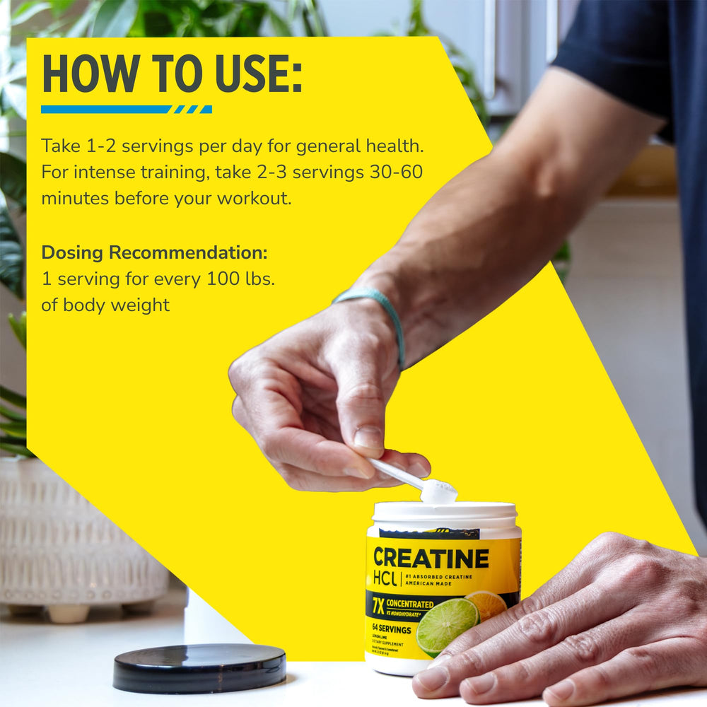 CON-CRET athlete using before workout to highlight strength and endurance support