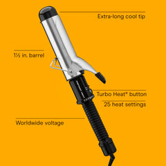 Conair barrel close-up showing multilayer surface for even heat distribution benefit